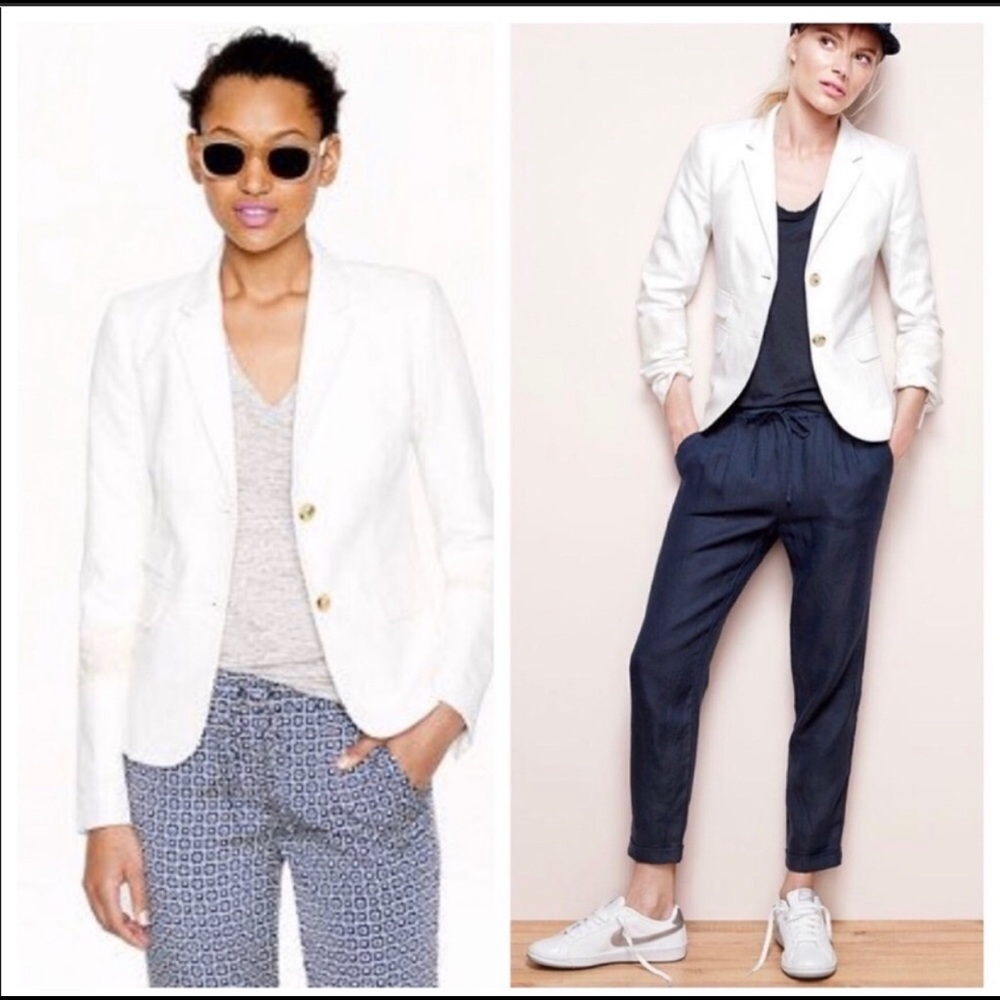 White Schoolboy Blazer by J. Crew